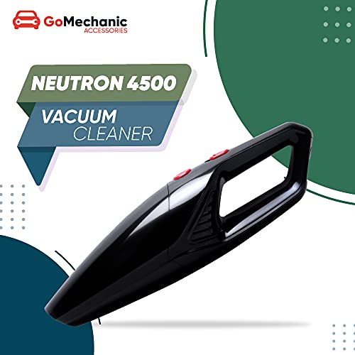 GoMechanic Neutron 4500 Handheld Super Suction Wet/Dry 4.5KPa Power Car Vacuum Cleaner with Anti-Bacterial Cleaning (Black) view 2