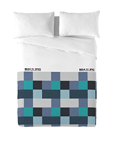 Beverly Hills Polo Club Juego De Funda Nórdica Atlanta Azul/Verde Agua/Blanco Cama 150 (240 x 220 cm + 2/50 x 90 cm)