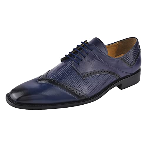 Image of LIBERTYZENO Mens Brogue & Plain Genuine Leather Animal Print Lace Up Oxford Dress Shoes for Easter Gift