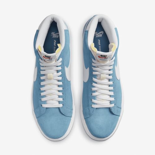 Nike SB Zoom Blazer Mid Skate Shoes (864349-404, Cerulean/White) Size 4