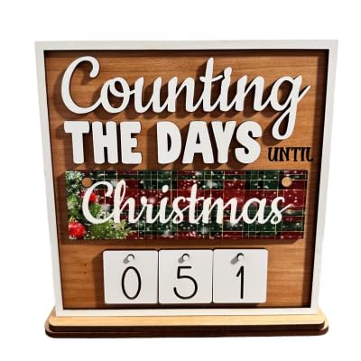 Custom interchangeable wood countdown sign, personalized calendar for special occasions,