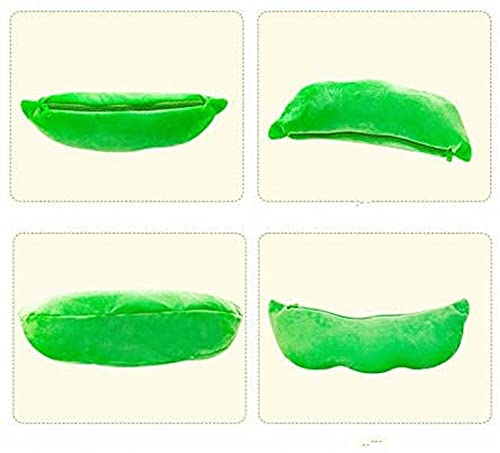 LAARNT 25cm SüßE GrüNe Erbsen-PlüSchpuppe,Liebenswerte PlüSchtier,Kreative Gewachsene Erbsen Sweet Cuddle Cotton Stuffed Toy,Einzigartiges Gewachsenes Erbsenkissen