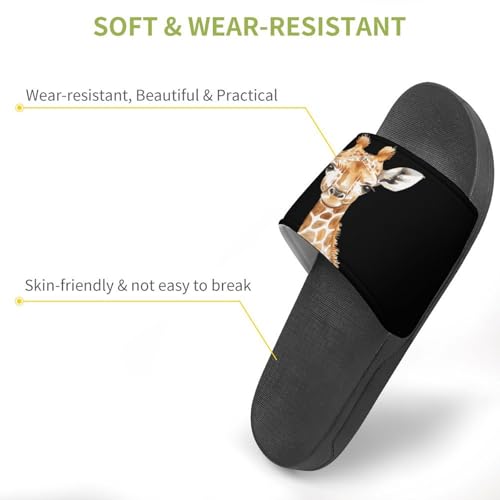Cute Giraffe House Sandals Non-Slip Bathroom Slippers Beach Summer Shoes for Men Women3