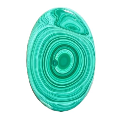 Malachite naturelle ovale pour bague et pendentif - Pierre gemme cabochon pour bricolage