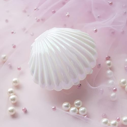 DRJUSS 1 unidade de caixa organizadora de armazenamento de jóias, colar, brincos, conta, presente, cor branca