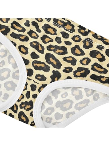 ZZKKO Yellow Black Mottled Texture Girls Underwear Toddler Panties for Girls Comfort Brief Size 2T4