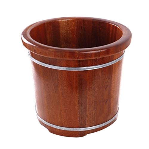 Cubo de madera para sauna y masaje de pies