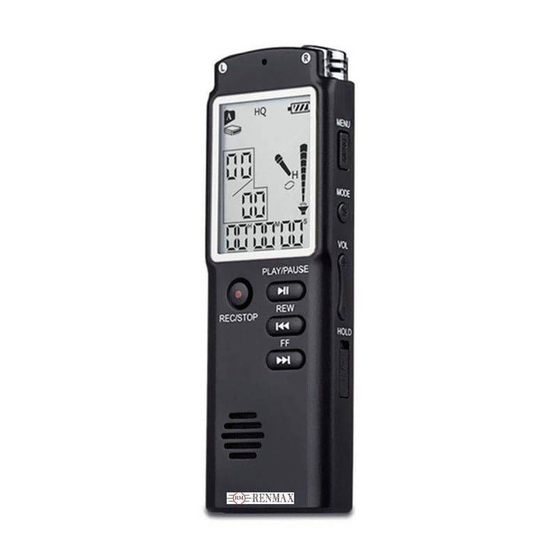 enfogo digital voice activated recorder for lectures, meetings, interviews 8gb ni portable tape dictaphone with playback, usb, mp3
