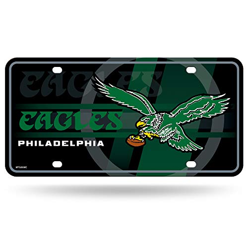 Rico Industries NFL Philadelphia Eagles Retro Metal Auto Tag 8.5