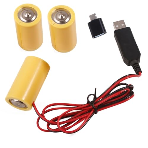 Xjdzineq Cable de alimentación USB/tipo C a 4.5V1A LR14 C para eliminación de batería, para básculas, estufas, linternas, calentador de agua