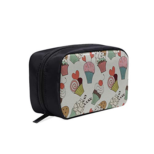 Bolso de viaje para baño para hombre Pastel Bocaditos deliciosos Modelo Bolso de aseo para mujer Bolsos de lona de moda Bolsos de cosméticos para mujeres Bolsos de cosméticos Estuche multifunción Bo