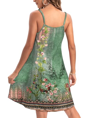 Image of JOELLYUS Womens Spaghetti Strap Dress Summer Dresses Beach Cover Ups Casual Sundresses with Pockets 2026