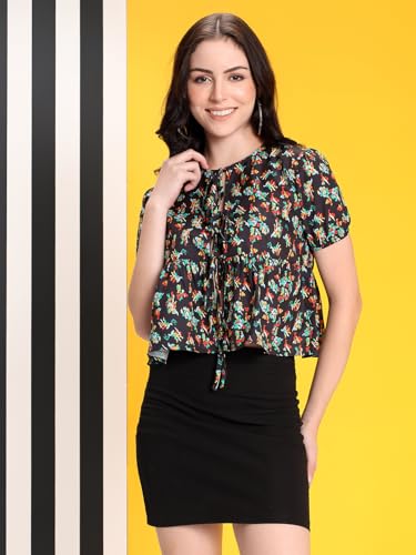 Image of KOTTY Women's Floral Regular Fit Fashion Vest