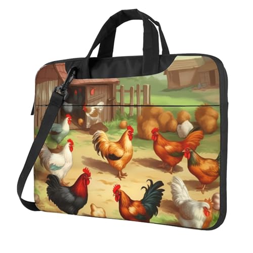 Sacoche ordinateur étanche poulet rôti pour trajets urbains et bureau