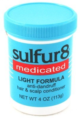 Sulfur 8 Light Hair & Scalp Conditioner 4 Ounce Jar (118ml) (3 Pack)