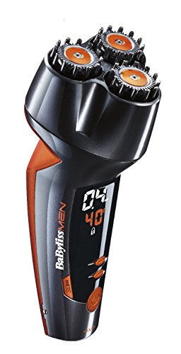 BaByliss Le Beard Designer SH510E - Barbero, cuchillas con recubrimiento de titanio, doble corte multidireccional, color negro y naranja