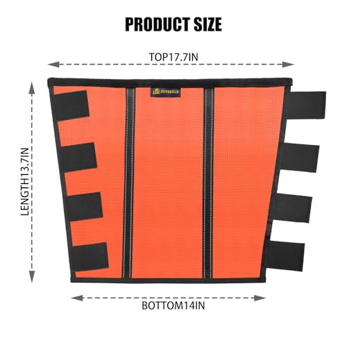 Mesh Fly Boots for Horses Tough Breathable, 4 Pack, (Orange, Medium) | with 2 Built-in Metal Supports,Breathable Fly Leggings for Horses with Fleece Trimming and Reflective Webbing - Image 7