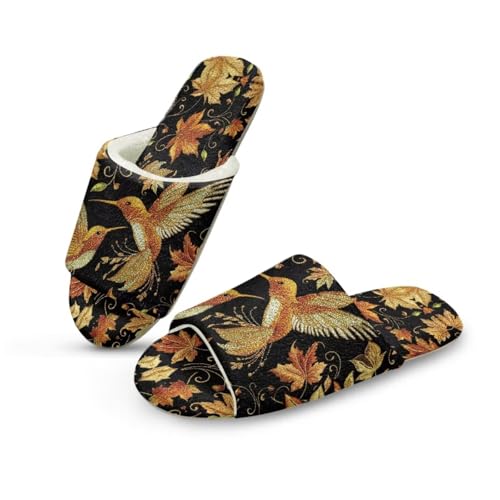 Womens Fuzzy Slippers Open Toe Non Slip Warm Slippers for Women Indoor Slip On Comfy Winter Shoes