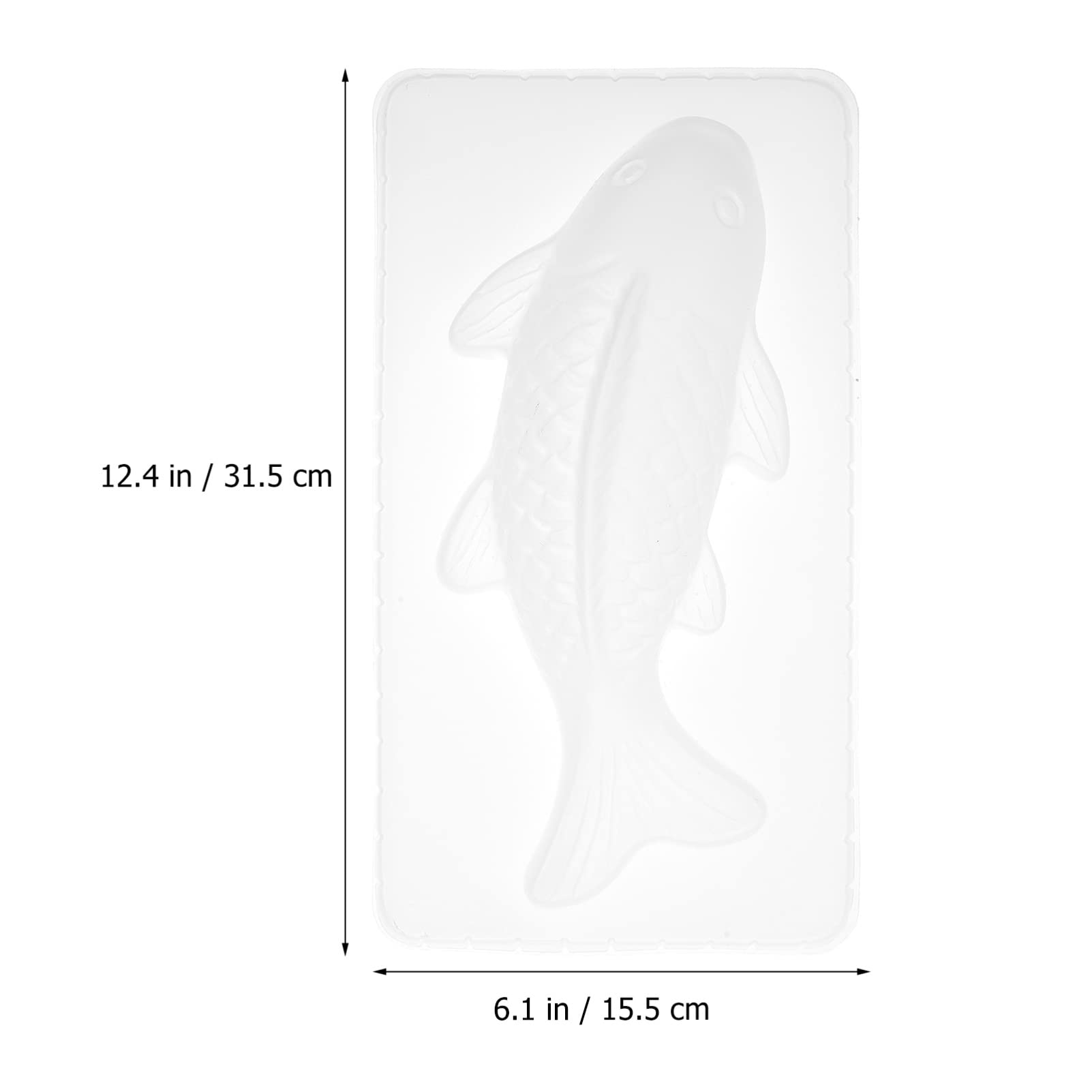 Angoily Moule Poisson Moules en Forme de Carpe de La Carpe 3D de de Gateau D' Gateau Paillon Antiadhésif Bricolage Jelly Poisson