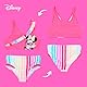 Disney Minnie Mouse Mädchen Bikini, Regenbogen Zweiteiliger Badeanzug, Sommer Badeanzug für Kinder, Größe 4 Jahre | Fuchsia