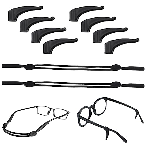 Catálogo de Gafas y accesorios para Mujer - 5 favoritos. 42 Owlbud Accesorio para Gafas - Correa Ajustable sin Pegamento - Negro - Silicona - Clásico - 8 Retenedores y 2 Correas Ajustables Antideslizantes Suaves y Cómodos para Hombres y...