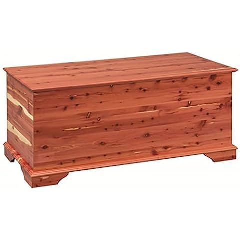 DutchCrafters 42" Heirloom Aromatic Red Cedar Hope Chest, Storage Trunk for Blankets - Amish Made in America (Large, Natural) Cover