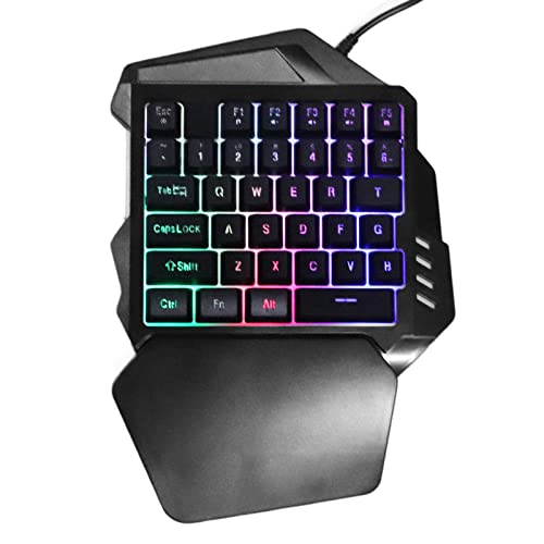 Clavier mécanique 35 touches avec rétroéclairage RGB et design ergonomique pour joueur PC