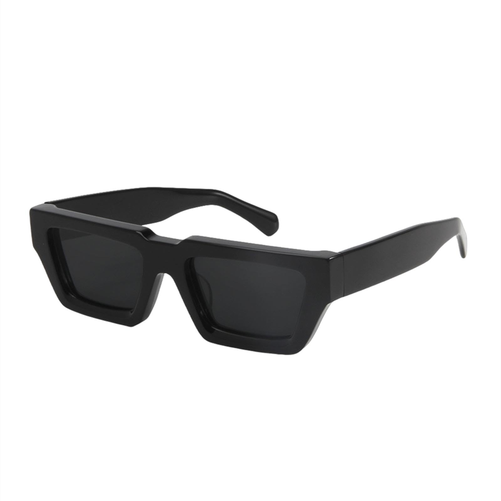 Gafas rectangulares de acetato grueso para hombres, gafas de hip-hop para mujeres, gafas de sol con protección UV400