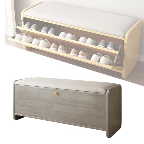 Banquette de lit en bois pour empêcher la chute des couettes au pied du lit