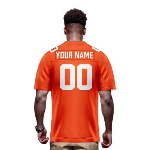 Image of Custom Replica Football Jersey with Name Number Logo