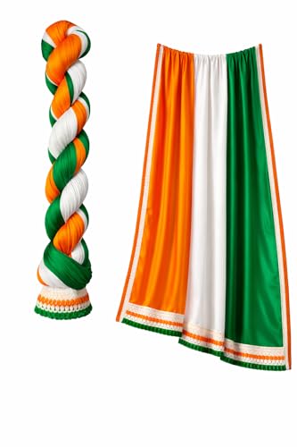 Image of Party Boomers Tricolor Poly Cotton Dupatta