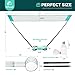 ENOVI EasyGo Badminton Set, with Net, 4 Racket, 4 Birdies, Portable Storage Box, for Backyards, Outdoor Games, Yard Games