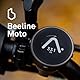 BEELINE Motorrad Navi GPS Computer - Silber I Weltweite Routenplanung I Wetterfest & 30 h Akkulaufzeit I USB-Aufladen I Navi für Motorrad & Scooter mit Halterung am Lenker I Handschuhgeeignet