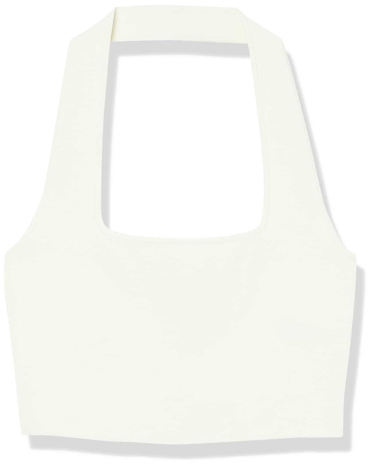 The Drop Women's Greta Fitted Square-Neck Halter Sweater Bralette