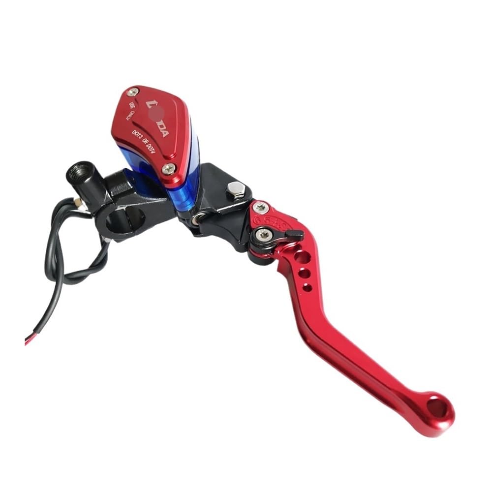 Prsdfg Red Right Brake Clutch Levers Handle 1 Pcs Motorcycle 22Mm 7/8'' Handlebar Hydraulic Clutch Lever Brake Pump Master Cylinder Handle