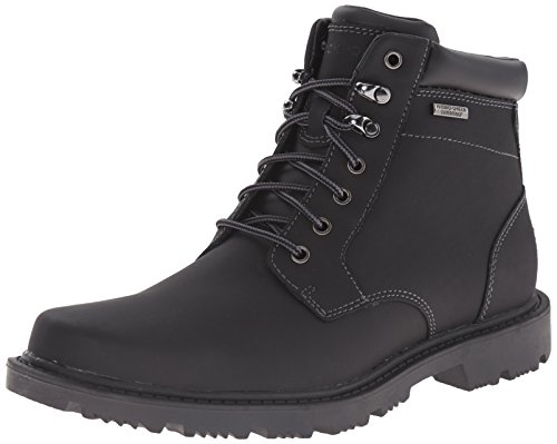 Rockport Men's Redemption Road Waterproof Plain Toe Boot- Black-10.5 M