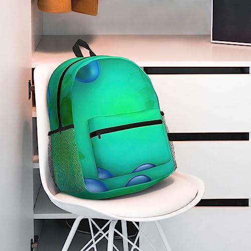 Sac à dos d'université bleu sarcelle léger avec poches One Size