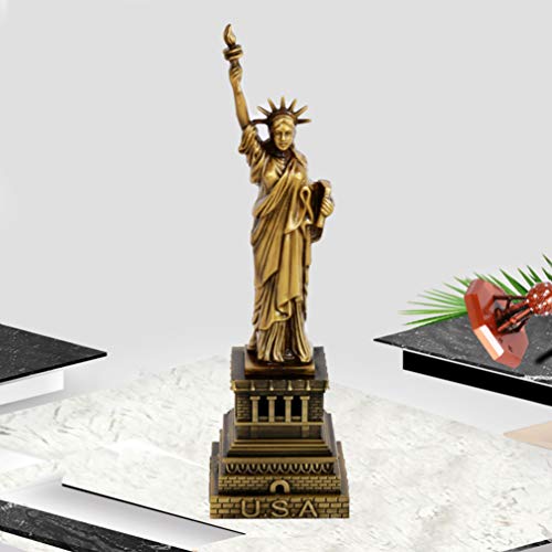 Estátua Artibetter 25 cm Estátua da liberdade estátua metal retrô decoração casa ornamento - bronze