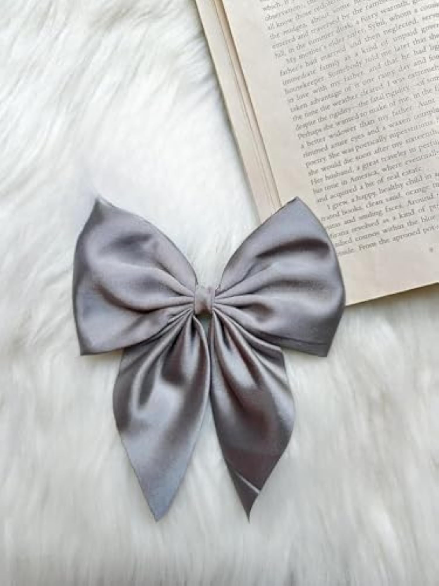 Small Satin Hair Bows for Girls, Classy Hair Ties