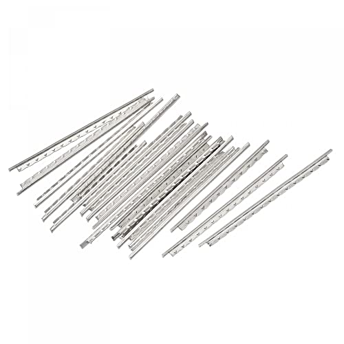 sourcing map Ukulele Fret Wire Fretboard 18 Fret 1.6mm Argenté pour Fingerboard Remplacement, Paquet de 18 - Les Beatles, Paul McCartney, John Lennon, RIngo Starr, George Harrison sourcing map Ukulele Fret Wire Fretboard 18 Fret 1.6mm Argenté pour Fingerboard Remplacement, Paquet de 18
