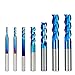 BERWENNY YINGJUN CNC End Mill 1-12mm 3 Flute Carbide Spiral Router Bit Aluminum Cutting Milling Cutter (Cutting Edge Length : 7pcs 2 12mm Set)