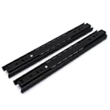 Heavy-Duty 250mm (9.84 Inch) Drawer Slides – 2 Pack 35mm Steel Soft Close Runners – Silent Full Extension Furniture Rails for Cabinets, Wardrobe Drawers, Desks, Pull-Out Trays – Easy Installation
