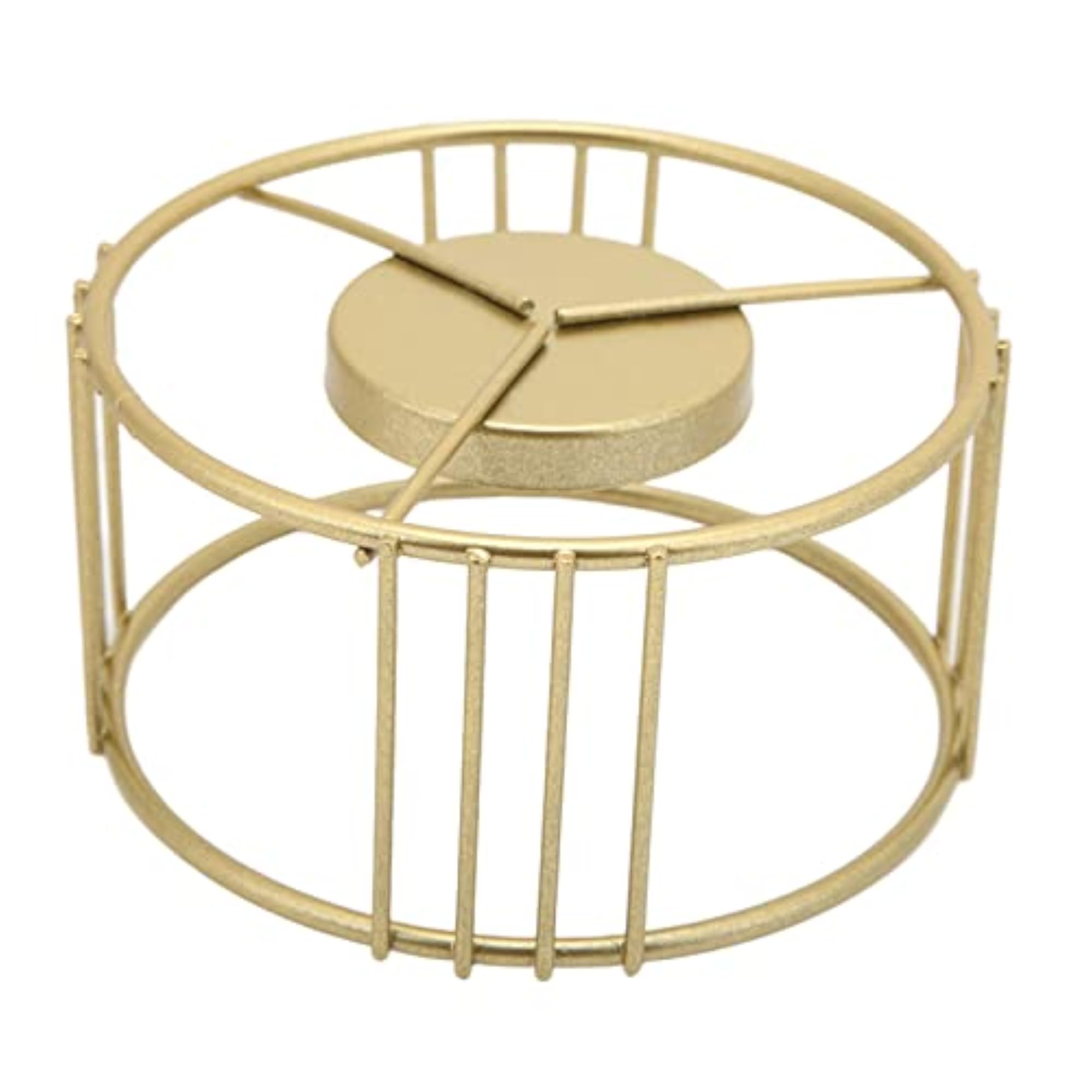 Gold Geometric Candle Holder for Dining Table