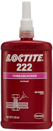 Loctite 222-250ml, Threadlocker, Purple, prevention of loosening, secure bonding for machinery, engine and vehicles, small diameter fasteners, set screws, metals, thixotropic, Acrylic adhesive (B0CZTJYTQ2) Amazon Price History, Amazon Price Tracker