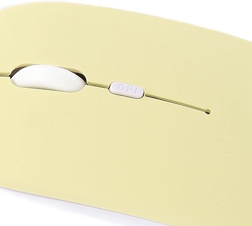 Miniatura 5 de Zyyini - Mouse de 1600 DPI de 3 velocidades, ajustable, óptico, Bluetooth, para computadora, mouse ergonómico, ultrafino, silencioso, para