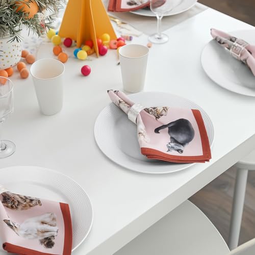 Serviettes chat en tissu 100% coton doux de qualité supérieure