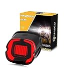 QUASCO LED Strobe Brake Tail Light Smoked Rear Taillight Compatible with Harley Dyna Sportster Road King Electra Glide Heritage Softail Fatboy Touring