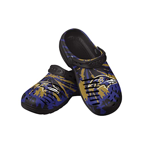 Image of FOCO Mens NFL Team Logo Tie-dye Garden Water Sandals Shoes Slipper Clogs with Strap