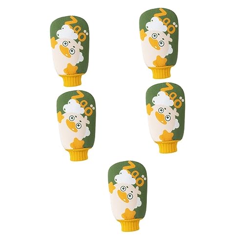 FOMIYES 5pcs Exfoliating Bath Mitt Bath Loofah Body Washing Scrubbers Shower Gloves Exfoliating