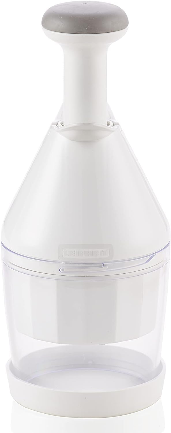 Leifheit White Comfort And Clean Food Chopper Manual, Vegetable Chopper And Dicers, Nut Chopper, Onion Chopper, Dishwasher Safe,